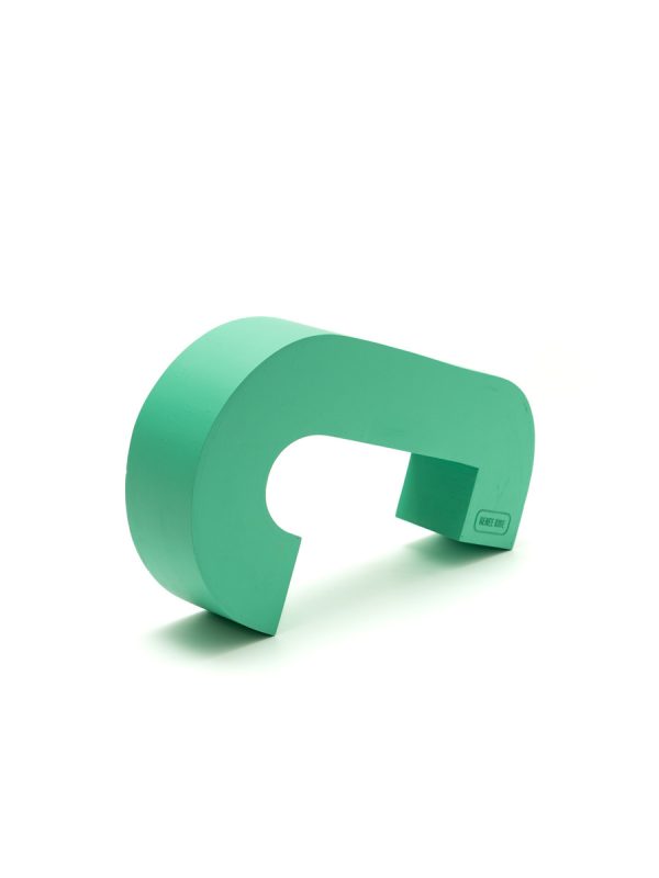 Offspring Series 'Closed Minty Green Letter J with added Bend'