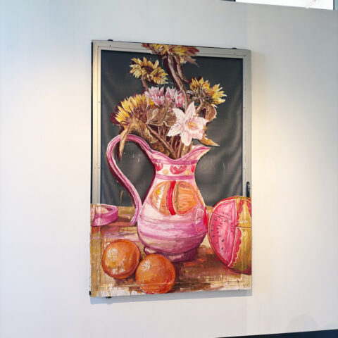 Vase and Sunflowers