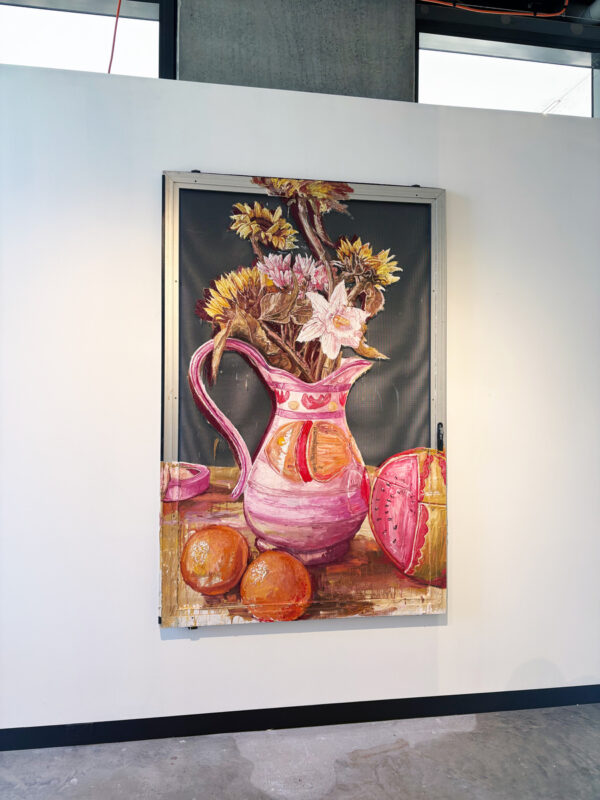 Vase and Sunflowers