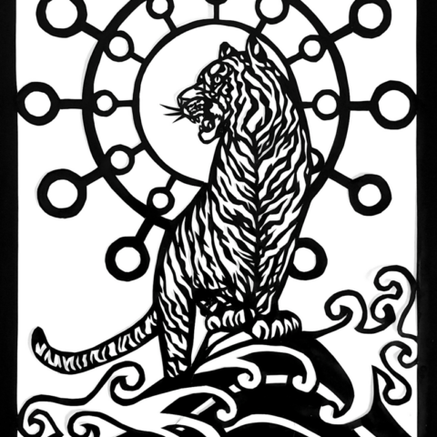 Year of the (water) tiger featuring corona virus