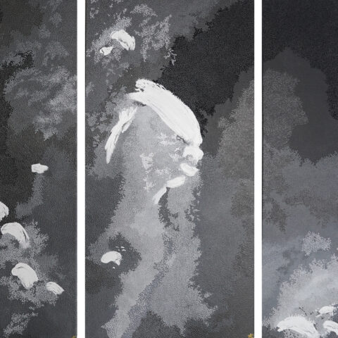 Wumera Nangamay: Moon Pools (triptych)