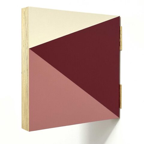 BHBT #6D, three colours on two sides, hinged